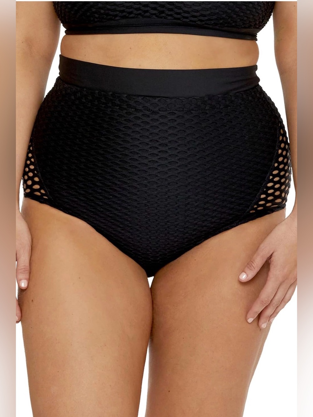 Becca ETC by Rebecca Virtue Castaway Plus Size Cara High Waist Bottom 1X NWT